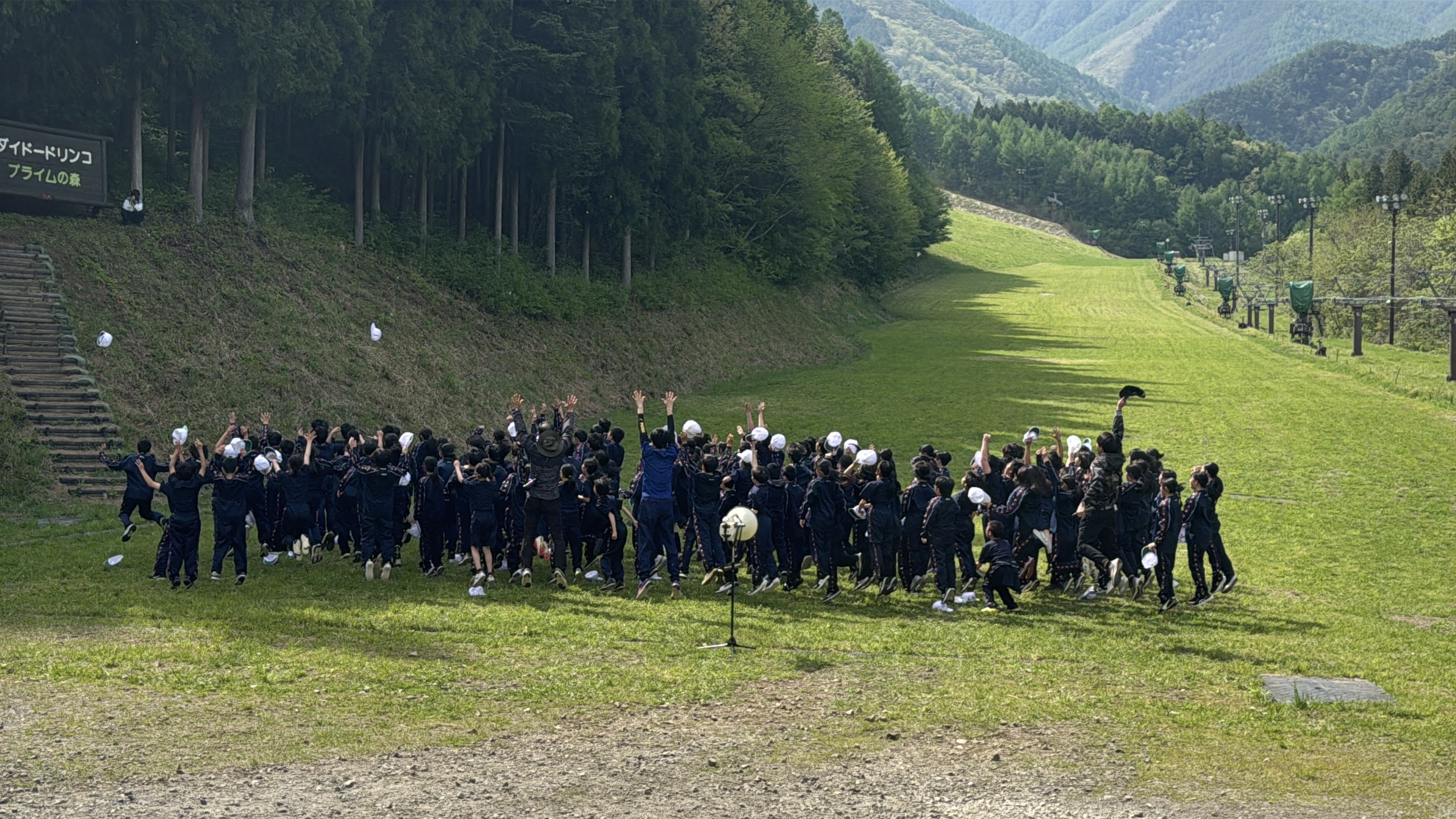地元の中学生がネイチャーワーク体験